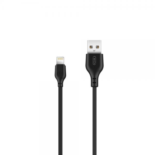 Cablu pentru incarcare si transfer de date XO NB103, USB/Lightning, 2.1A, 1 m, Negru 1 - lerato.ro